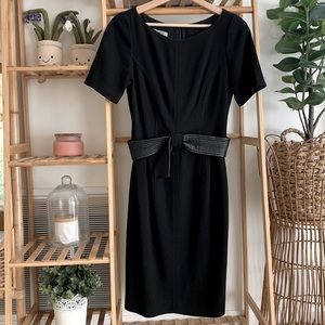 Anne Klein Black Belted Dress